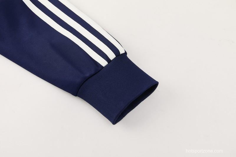2026 Adidas Navy Blue Full Zipper Jacket + Long Pants
