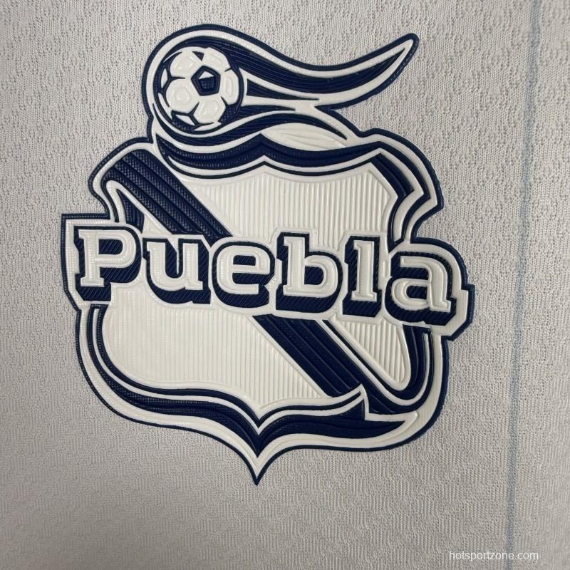 Player Version 25/26 Club Puebla White with Blue Home Jersey