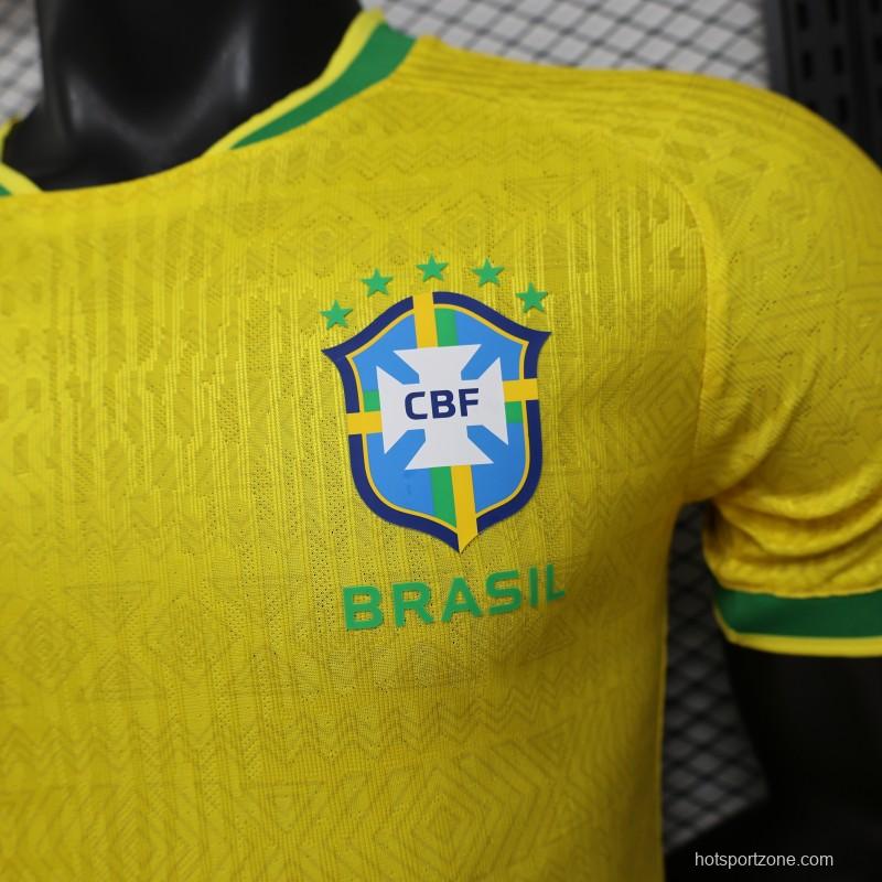 Player Version 2026 Brazil Home Yellow  Special Edition  Jersey