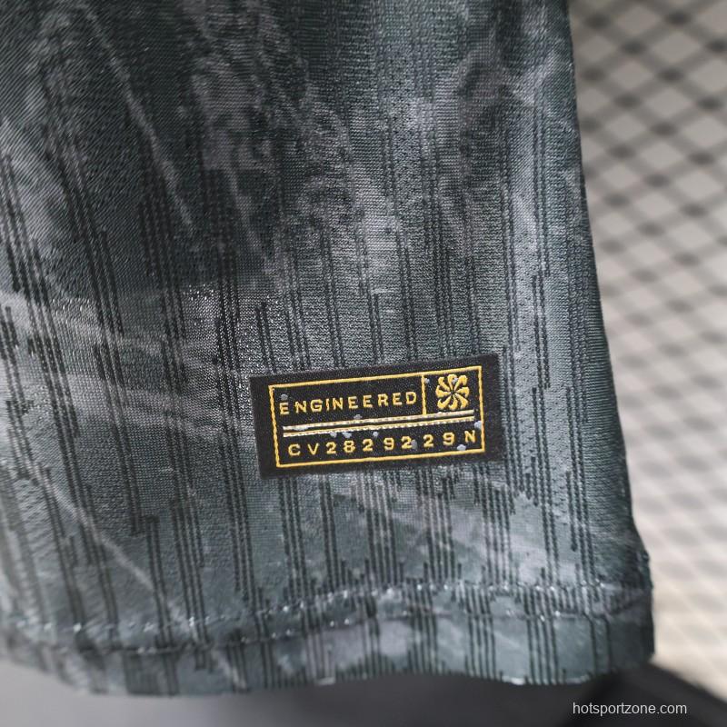 Player Version 26/27 FC Barcelona Dark Olive Green with Grunge Graffiti Third Jersey