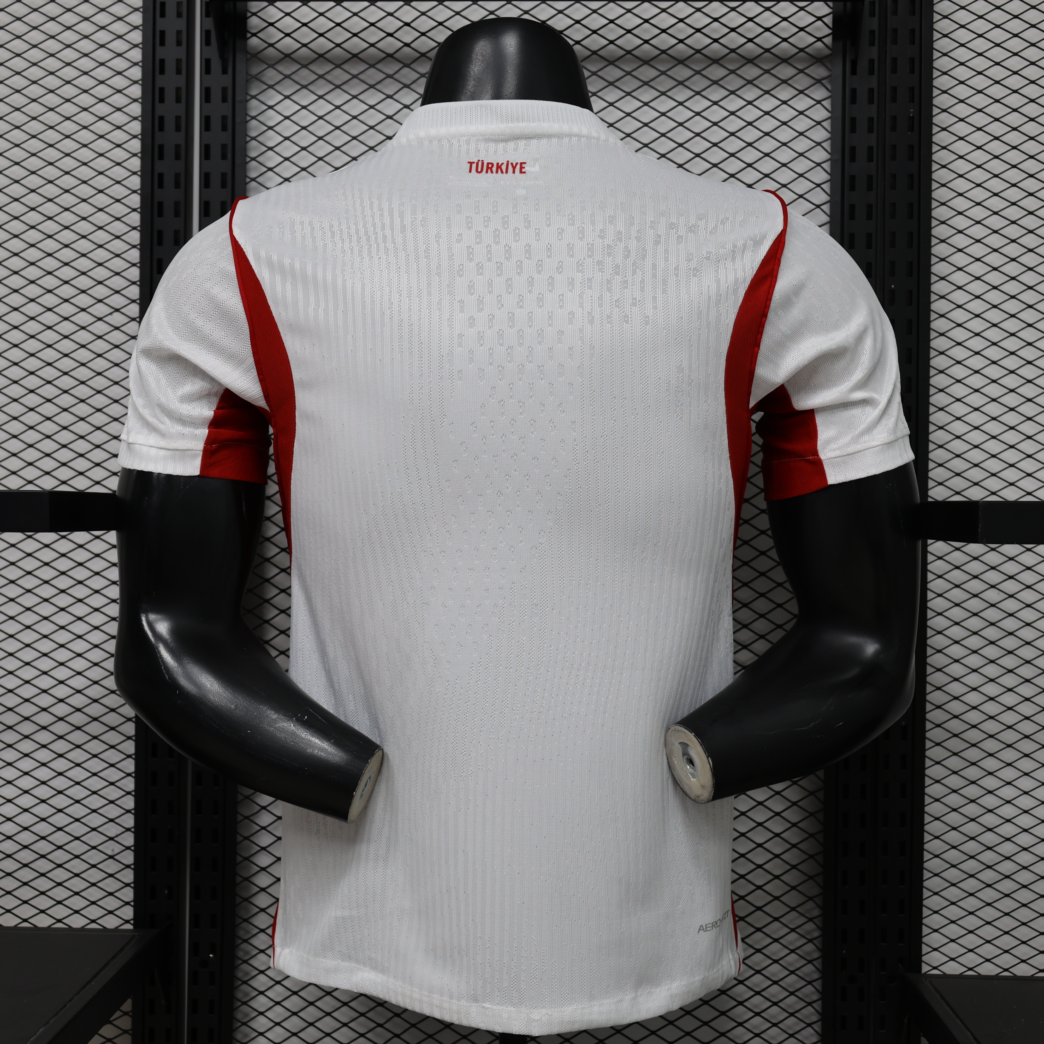 Player Version 26/27 Turkey  Away  White & Red Flag Panel Jersey