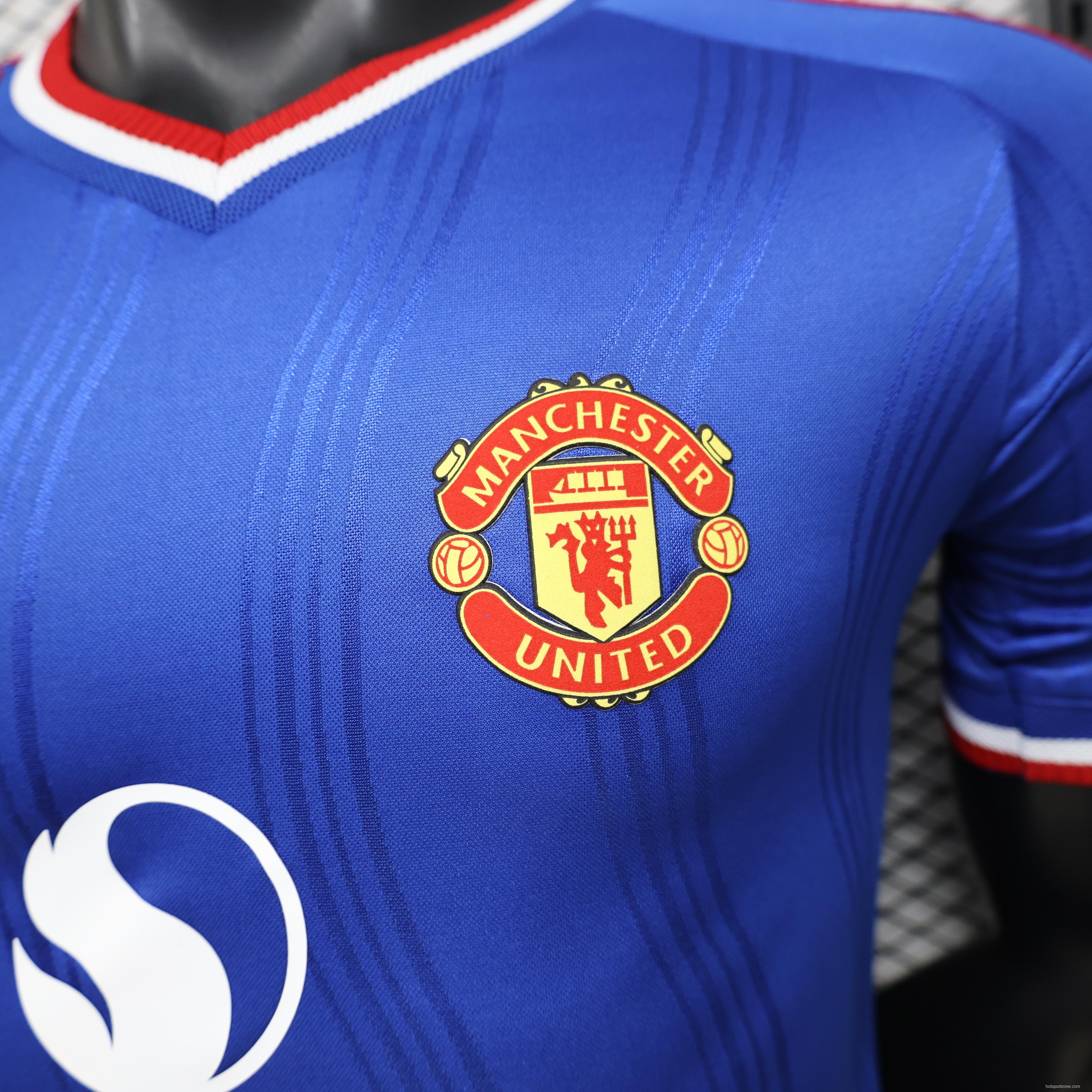 Player Version 26/27 Manchester United Away  Blue  Special Edition Jersey