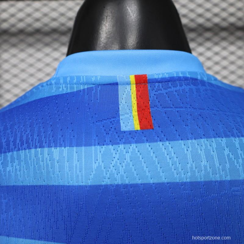 Player Version 26/27 DR Congo  Sky Blue & Red  Home Jersey