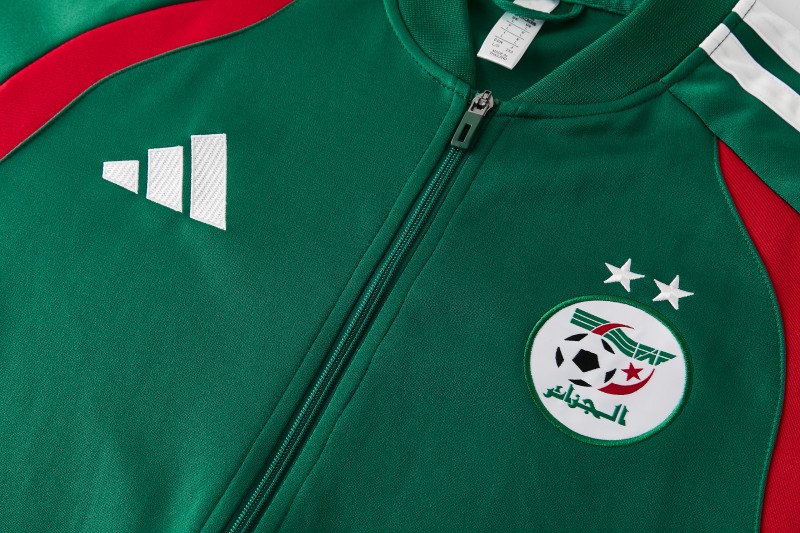 26/27 Algeria  Dark Green  Zipper Training Jacket Tracksuit + Long Pants (Adidas)