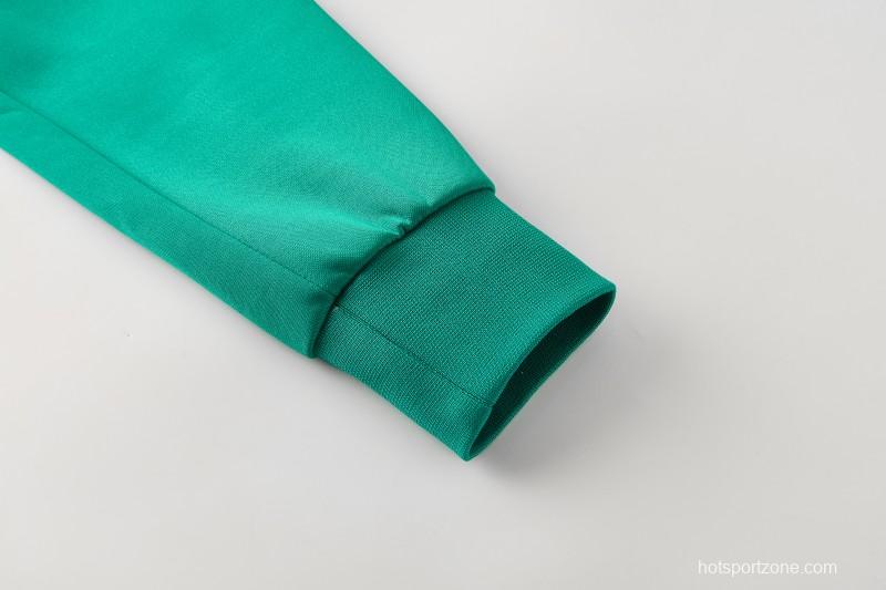 26/27 Algeria  Dark Green  Zipper Training Jacket Tracksuit + Long Pants (Adidas)