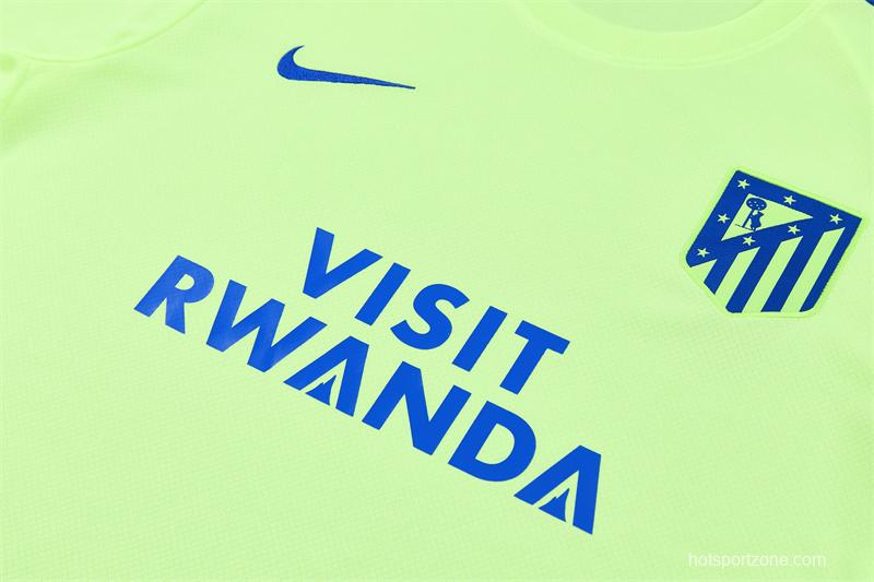 2026 Atletico Madrid Fluorescent Green Short Sleeve+Soccer Shorts