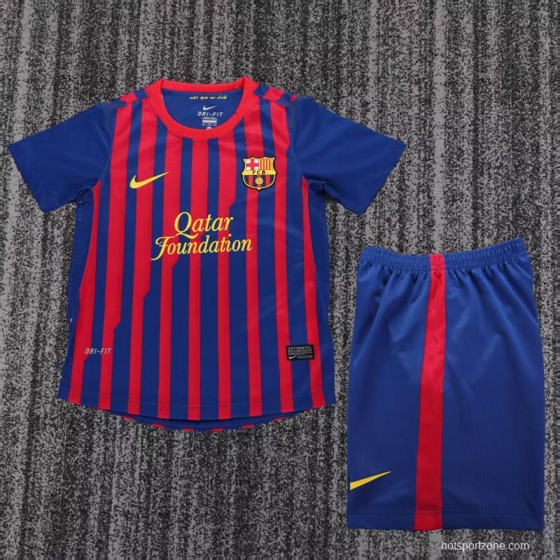 Retro Kids 11/12  FC Barcelona Home Jersey