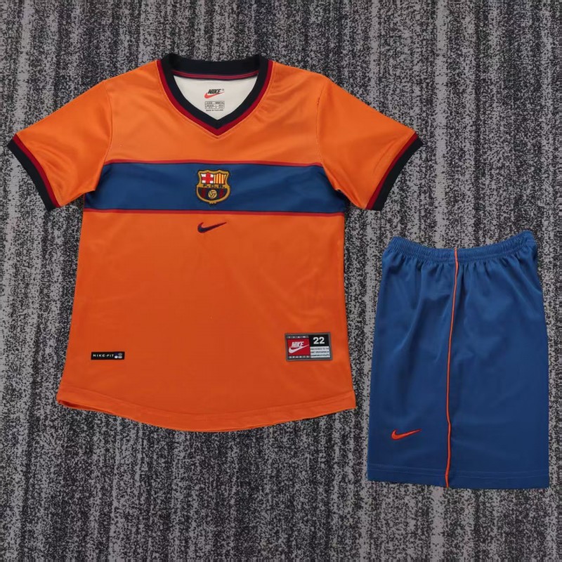 Retro Kids 98/99 Barcelona Third Jersey