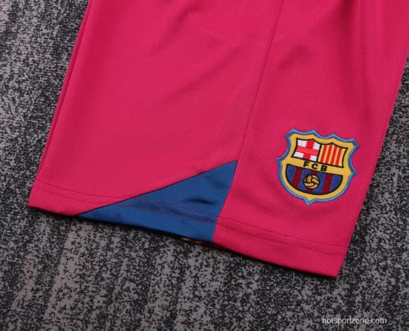 Retro Kids 05/06 Barcelona Home League Version Long Sleeve Jersey