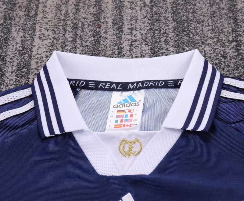 Retro Kids 98/99 Real Madrid Away Navy Jersey