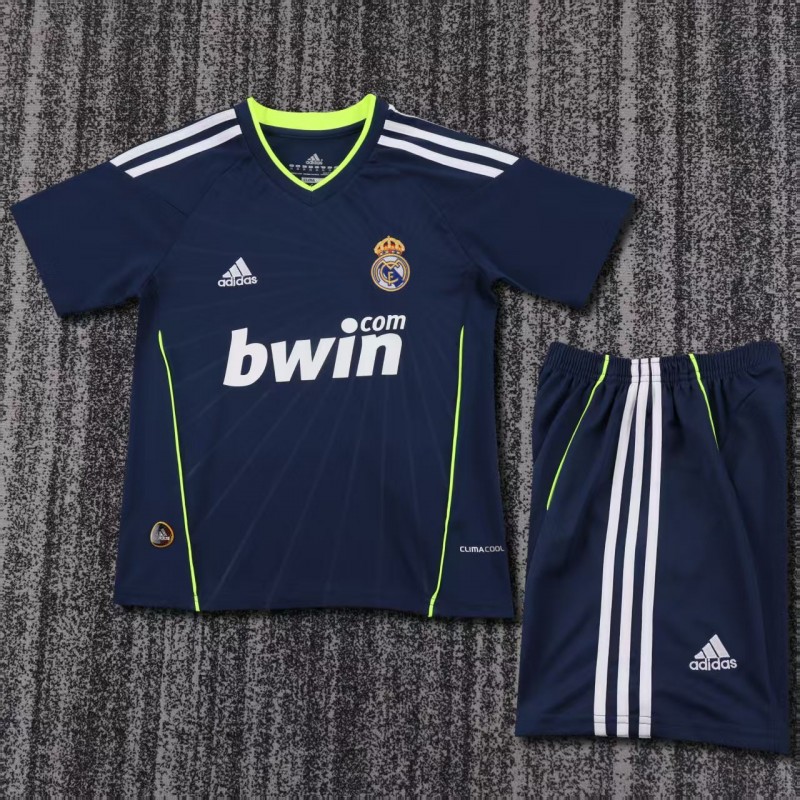 Retro Kids 10/11 Real Madrid Away Navy Jersey