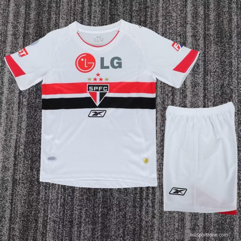 Retro 07/08 Kids Sao Paulo Home Jersey