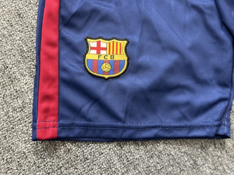 Retro Kids 14/15 Barcelona Home Long Sleeve Jersey