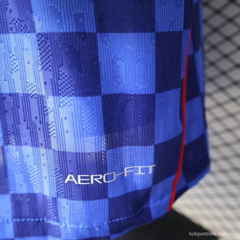 Player Version 2026 Croatia Away Blue  Jersey