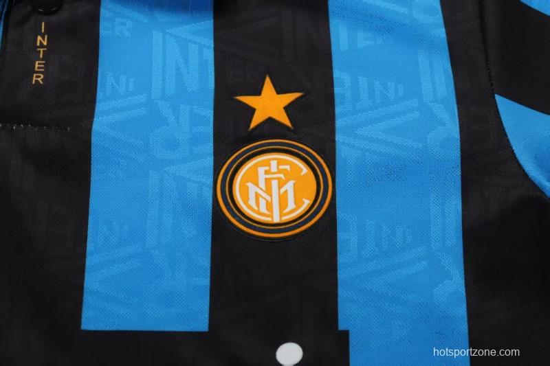 Retro 92/94 Kids Inter Milan Blue-Black Home Jersey