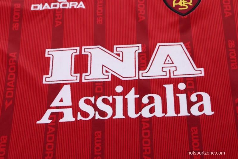 Retro Kids 99/00 Roma Home Jersey
