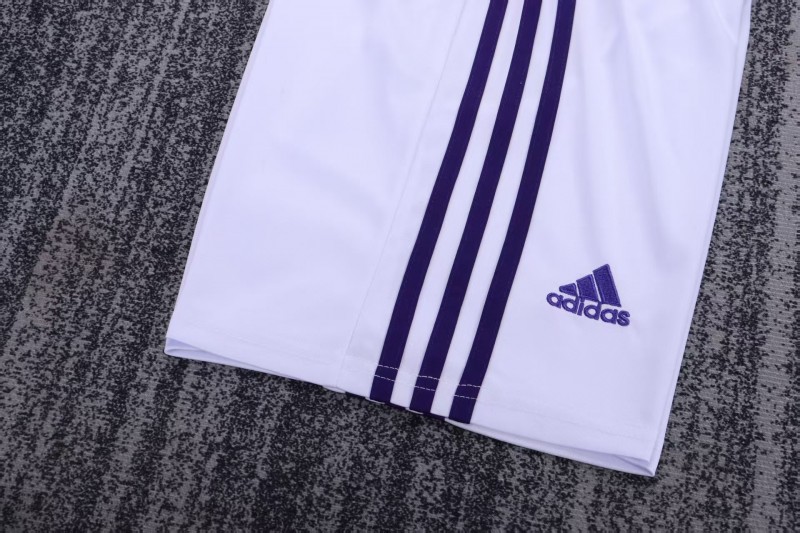 Retro 2007/08 Kids Real Madrid White & Purple Home Jersey