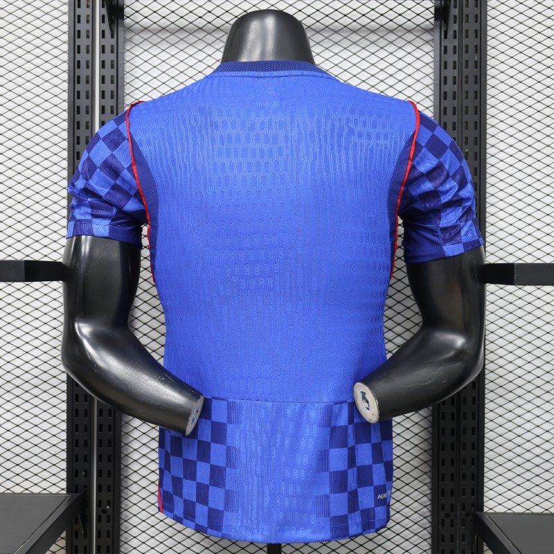 Player Version 2026 Croatia Away Blue  Jersey