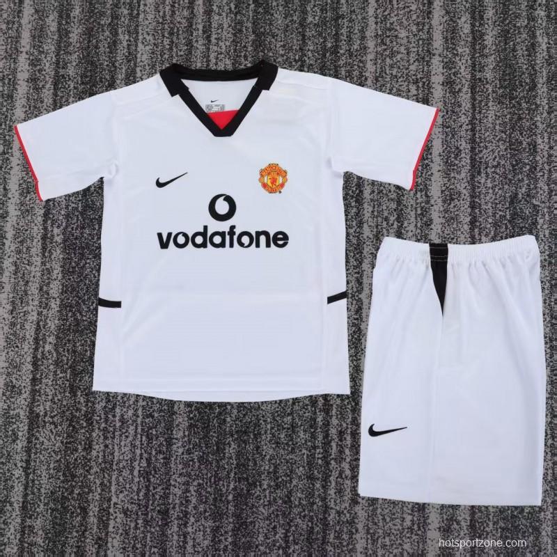 Retro 02/03 Kids Manchester United Away Jersey