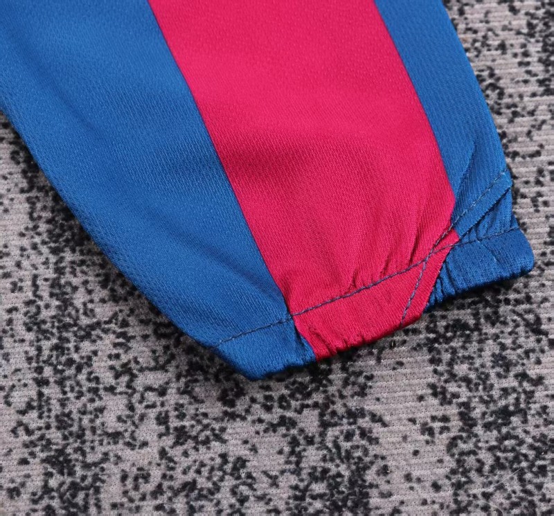 Retro Kids 05/06 Barcelona Home League Version Long Sleeve Jersey