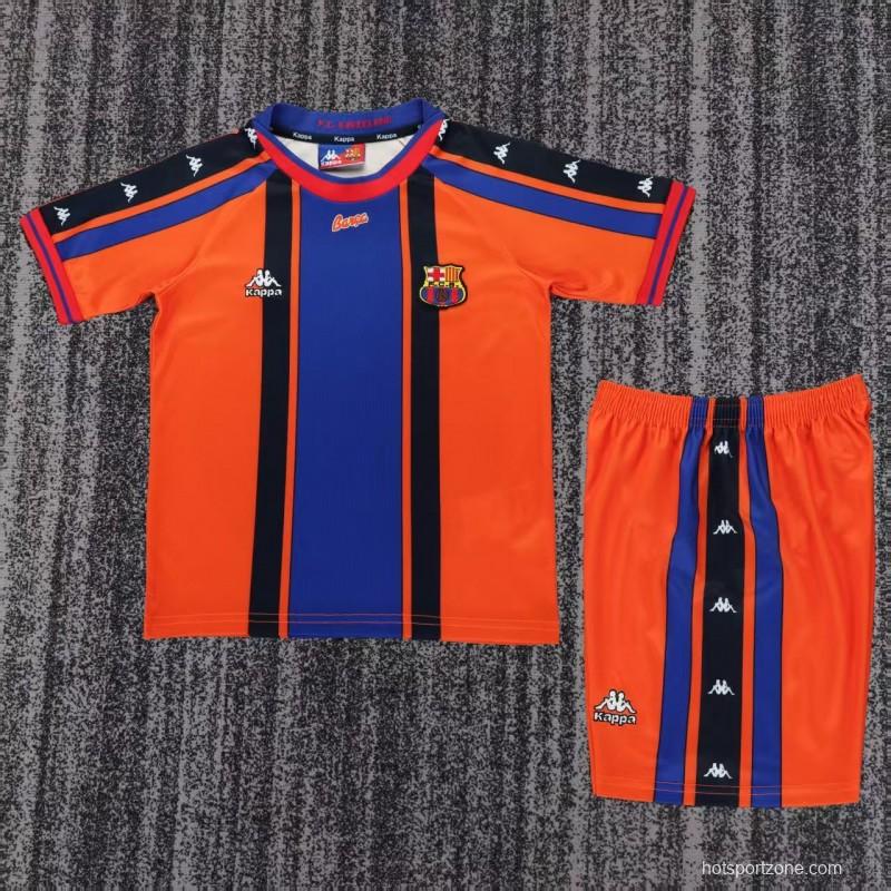 Retro Kids 97/98 Barcelona Away Jersey