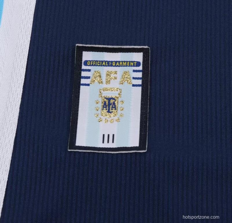 Retro Kids 1998 Argentina Away Jersey