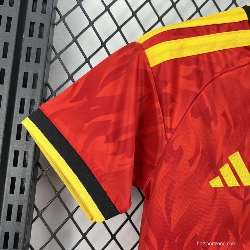2026 Kids Belgium World Cup Home Kit
