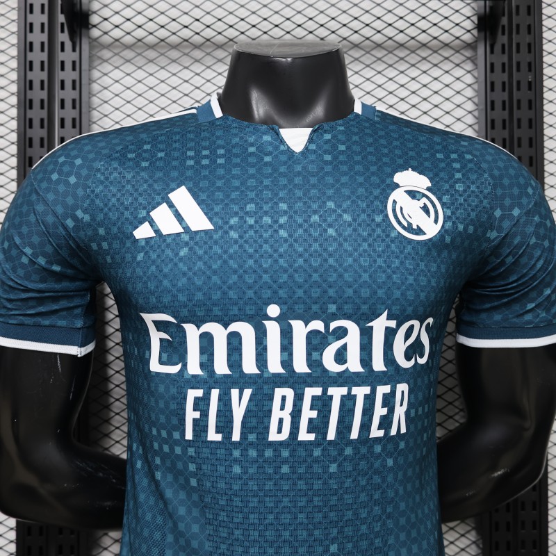 Player Version 26/27 Real Madrid Away Teal Blue  Jersey