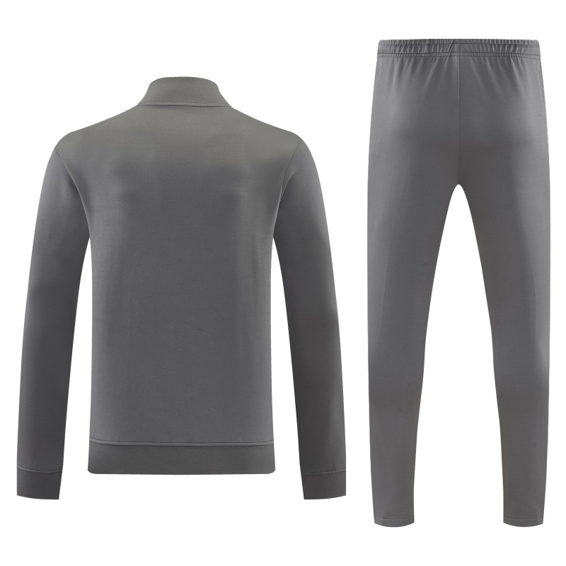 26/27 Manchester United Dark Gray Full Zipper Jacket+Long Pants