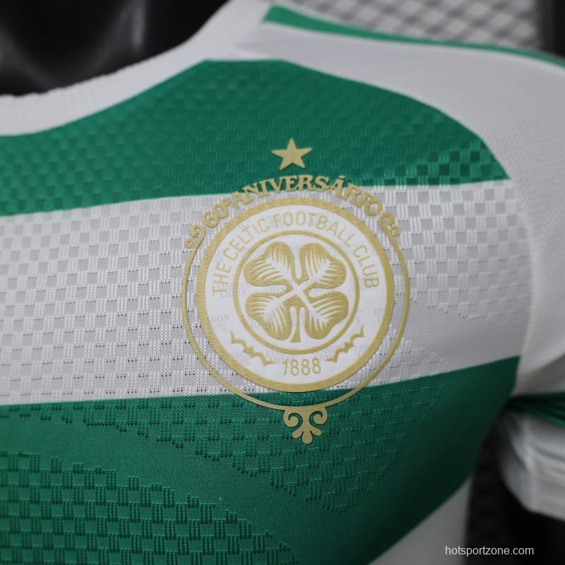 Player Version 26/27 Celtic Green & White Hooped Home Jersey
