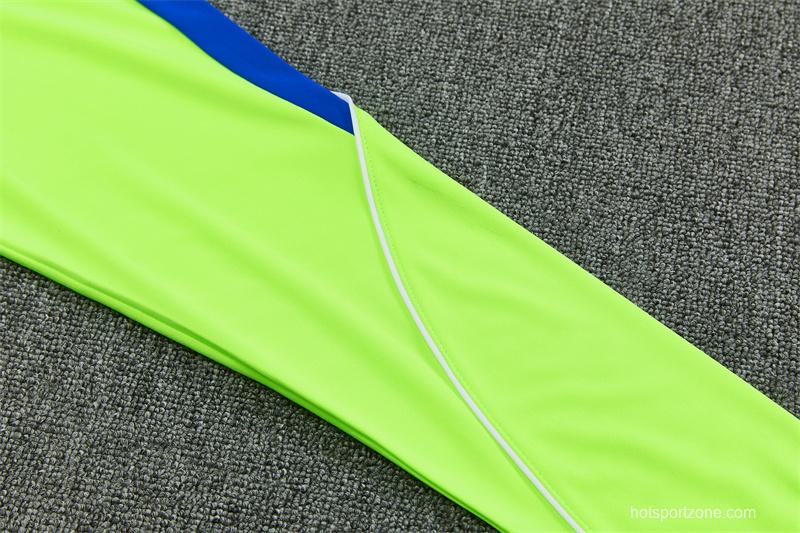 26/27 Atlético Madrid Third Fluorescent Green Half Zipper Jacket Tracksuit + Long Pants