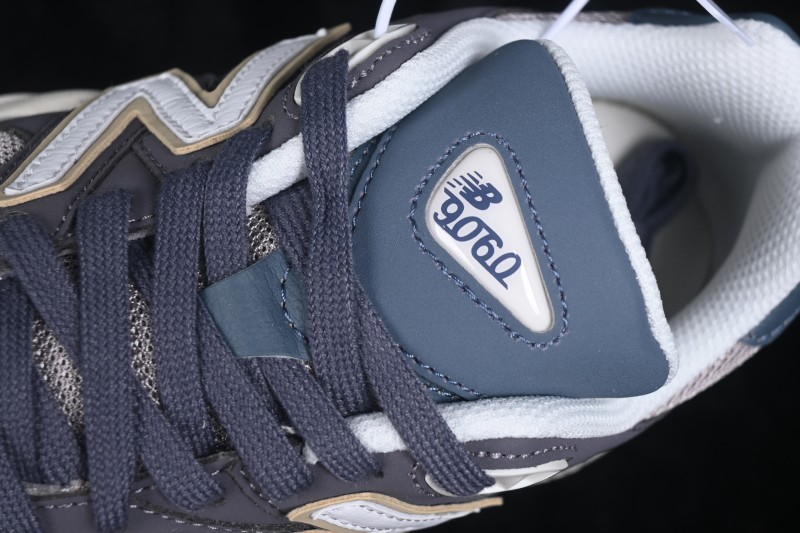 New Balance 9060 Retro Running Shoes with ABZORB Cushioning and Suede Overlays - U9060528