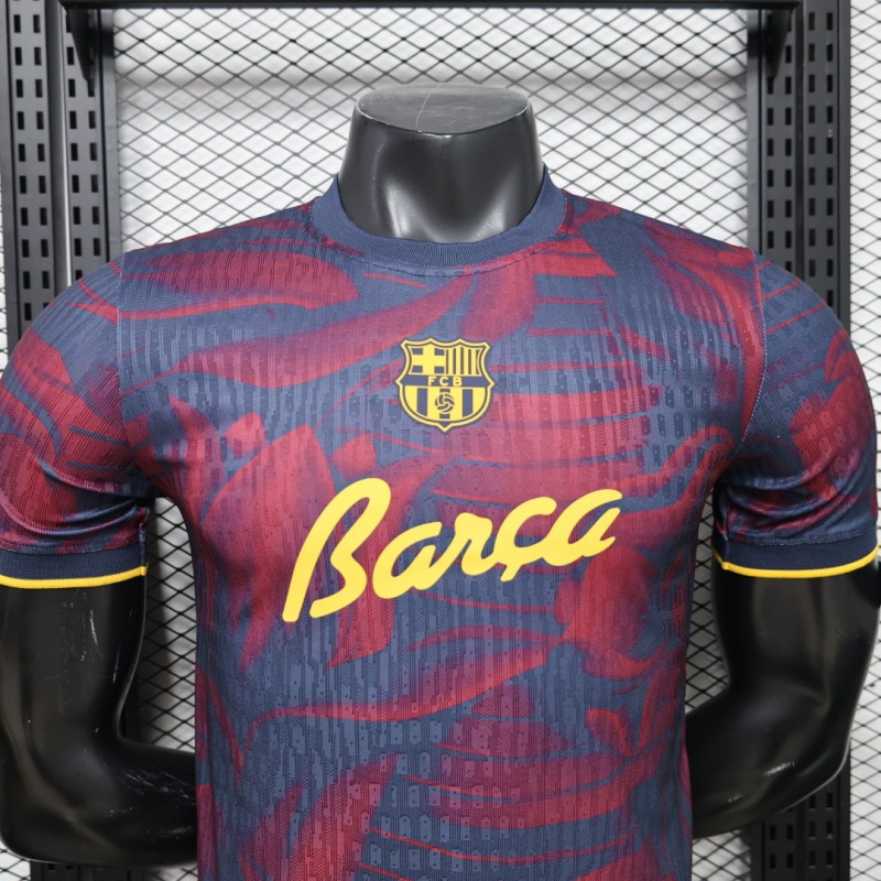 Player Version 26/27 FC Barcelona Navy Blue & Red  Special Edition Jersey