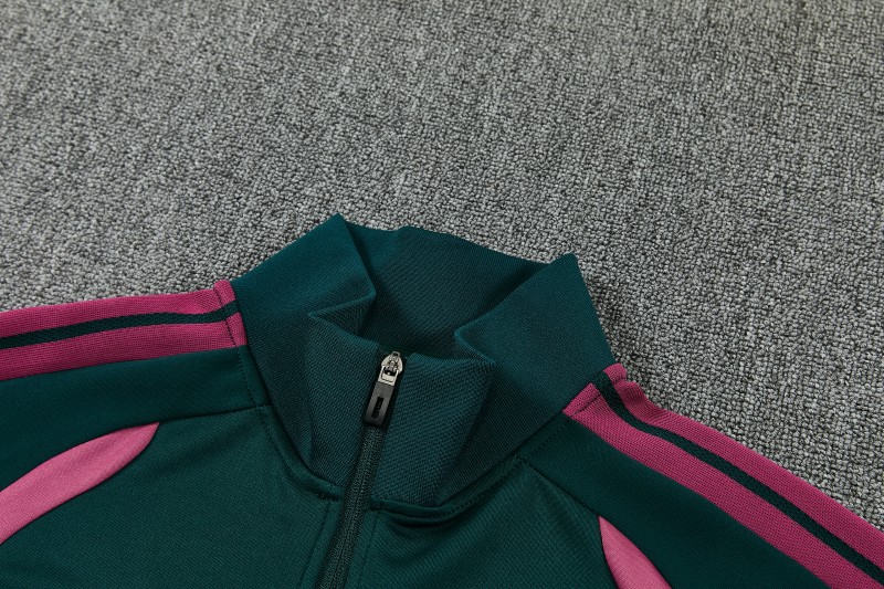 26/27 Real Madrid Dark Green Full Zipper Jacket Tracksuit + Long Pants