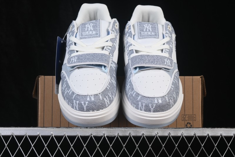 New York MLB Chunky Liner Pocket Monogram Sneakers with Elevated Thick Sole - 3ASXM026N50BLS
