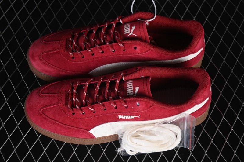 Puma 9-T Suede Red Comfortable Anti-Slip Casual Skateboarding Shoes - 406756-04
