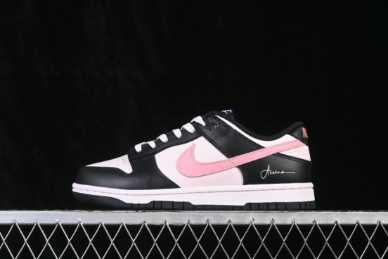 Nike SB Dunk Low Black Pink Anniversary Premium Low-Top Skateboarding Shoes - BP1228-173