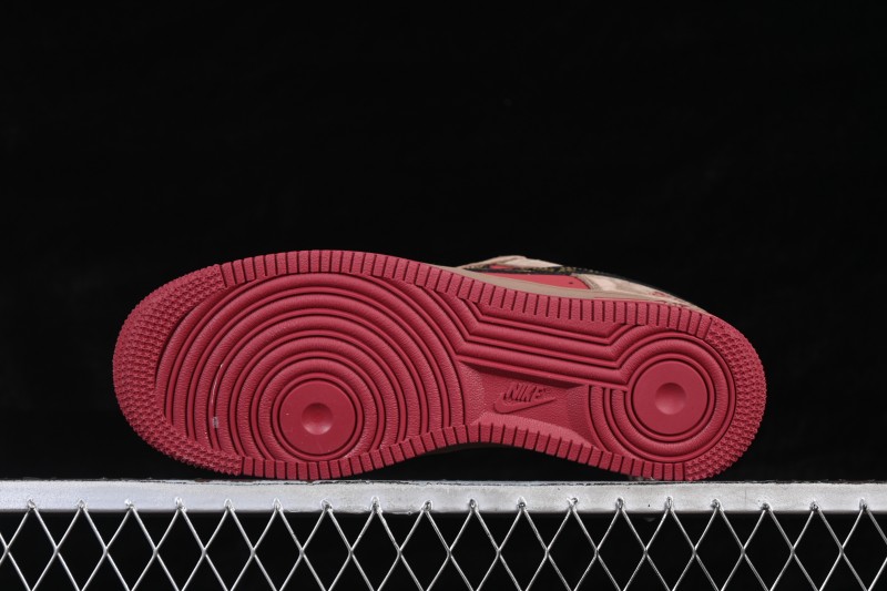 Nike Air Force 1 '07 Low Chinese New Year Limited Edition Red Suede Casual Sneakers - XD0028-009
