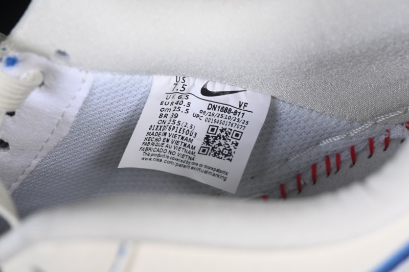 Nike Air Force 1 '07 Low Basketball Shoes with White-Black-Royal Blue Colorway - DN1688-811