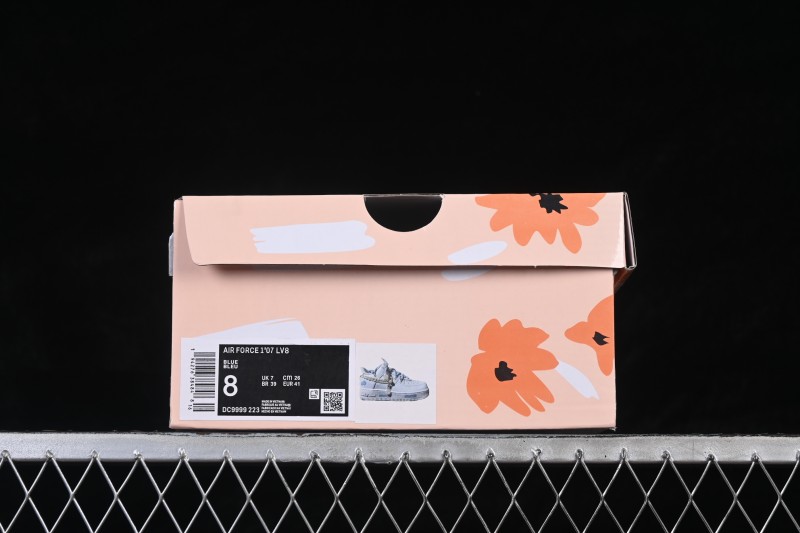 Nike Air Force 1 '07 Low Woven Blue Pastel Casual Skateboarding Shoes - DC9999-223