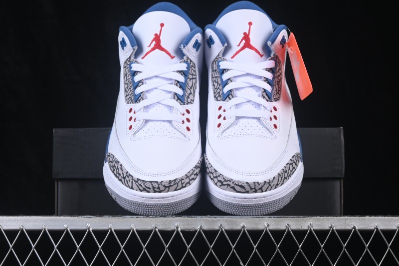 Nike Air Jordan 3 Retro True Blue Men's Basketball Shoes - IF4396-104