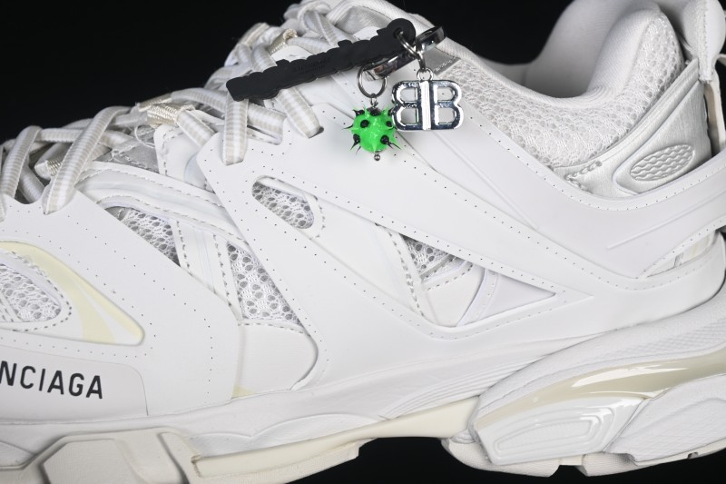 Balenciaga Track Charms Man Retro Running Shoes with Transparent Heel Strap - WTRHM9000
