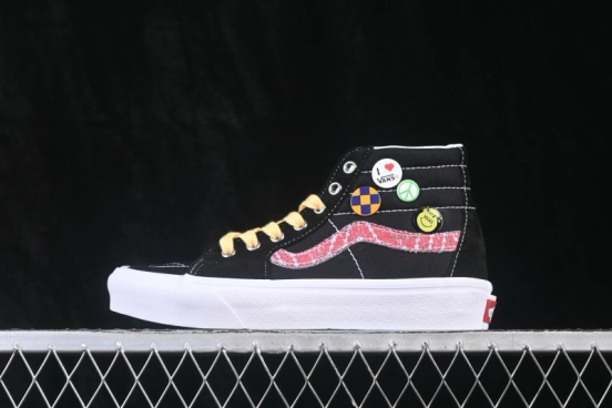 Vans Sk8-Hi Mid-Top Casual Skateboarding Shoes with Classic Sidestripe Design - VN000EGY618