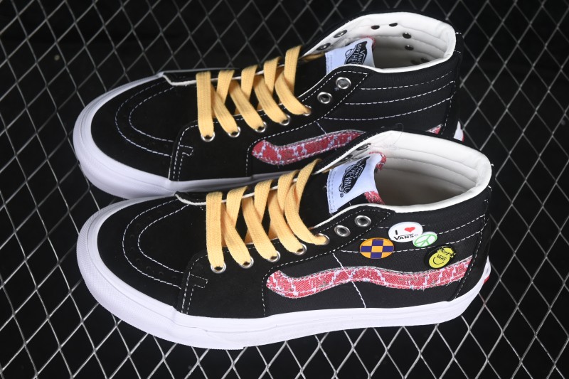 Vans Sk8-Hi Mid-Top Casual Skateboarding Shoes with Classic Sidestripe Design - VN000EGY618