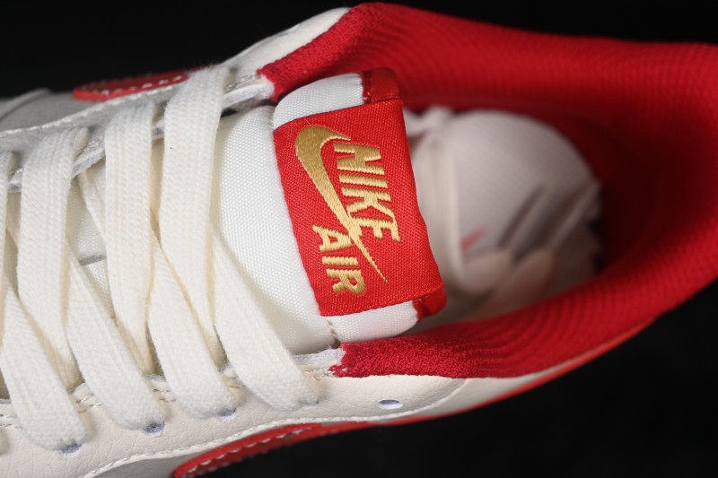Nike Air Force 1 '07 Low Year of the Horse Limited Edition Red Swoosh Casual Sneakers - MZ9588-820