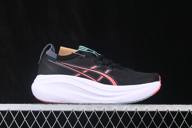 Asics Gel-Nimbus 27 Retro Breathable Cushioned Running Shoes for Men - 1011B958-001