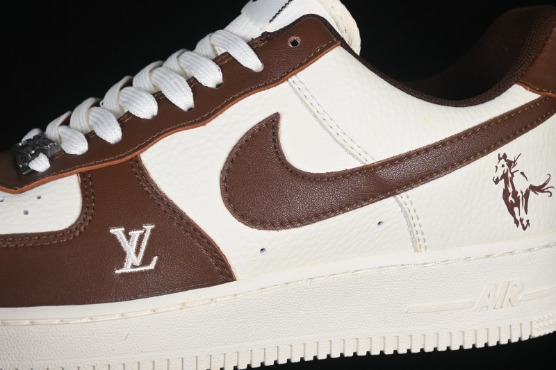 Nike Air Force 1 '07 Low Chinese New Year Year of the Horse Edition Brown Cream White Low-Top Casual Sneakers - XY9025-008