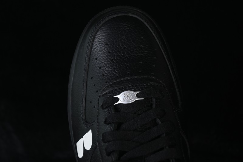Nike CDG x Air Force 1 '07 Low Collaborative Sneakers with Full-Grain Leather Upper - IB9949-001