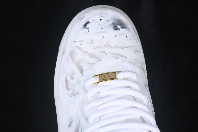 Nike Air Force 1 Low Beijing LeBron James Limited Edition Casual Sneakers with Jade Camouflage Print - IQ5373-100