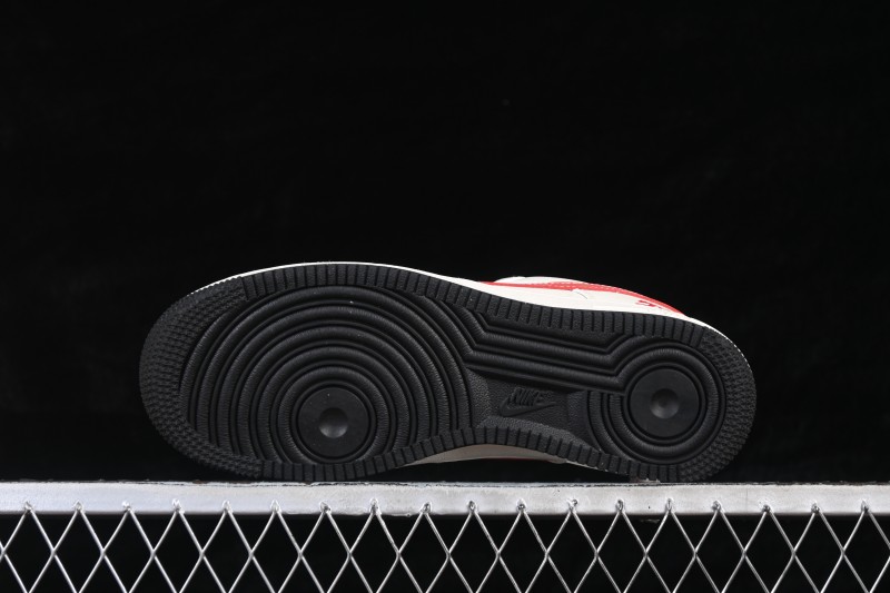 Nike Air Force 1 '07 Low Year of the Horse Limited Edition Red Swoosh Casual Sneakers - MZ9588-820
